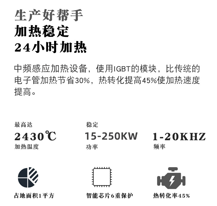 中頻感應(yīng)加熱設(shè)備HTM-200AB 200KW中頻鍛造爐(圖4)